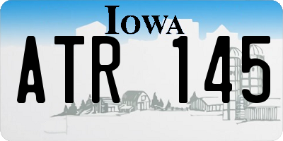 IA license plate ATR145