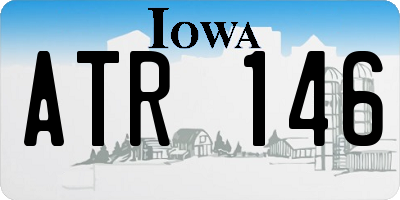IA license plate ATR146
