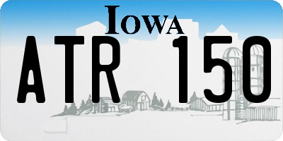 IA license plate ATR150