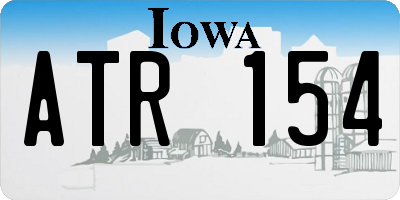 IA license plate ATR154