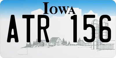 IA license plate ATR156