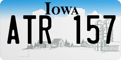 IA license plate ATR157