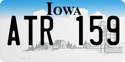 IA license plate ATR159
