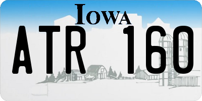 IA license plate ATR160