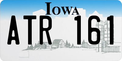 IA license plate ATR161