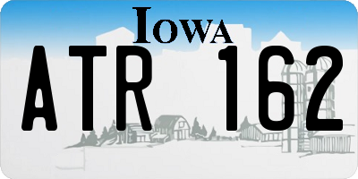 IA license plate ATR162
