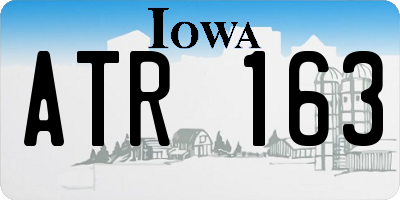 IA license plate ATR163