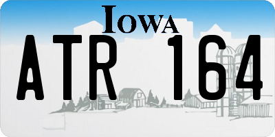 IA license plate ATR164