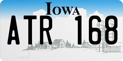 IA license plate ATR168