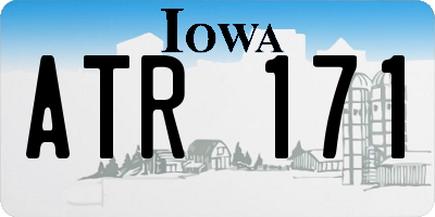 IA license plate ATR171