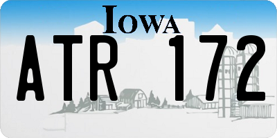 IA license plate ATR172