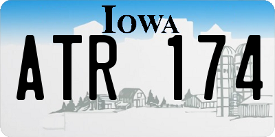 IA license plate ATR174