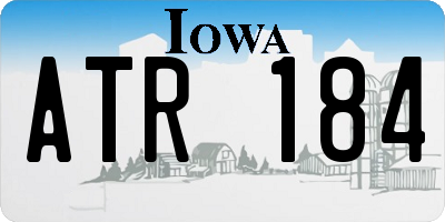 IA license plate ATR184