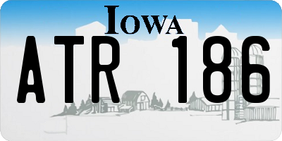 IA license plate ATR186