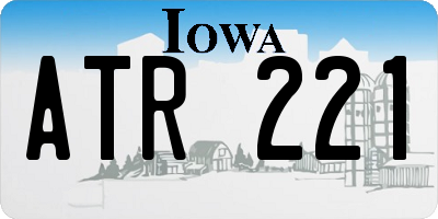 IA license plate ATR221