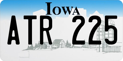 IA license plate ATR225