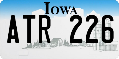 IA license plate ATR226