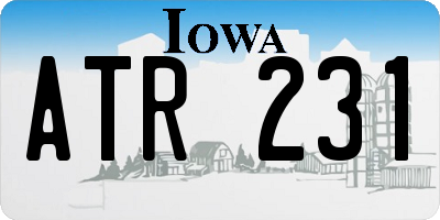 IA license plate ATR231