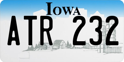 IA license plate ATR232