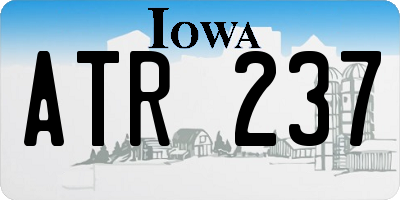 IA license plate ATR237