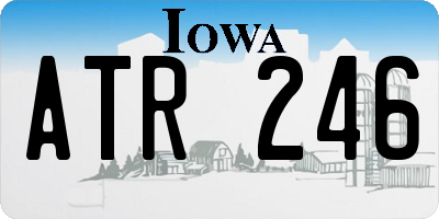 IA license plate ATR246