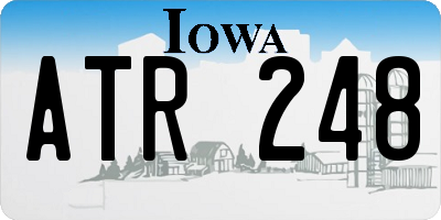 IA license plate ATR248