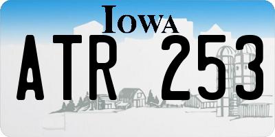 IA license plate ATR253