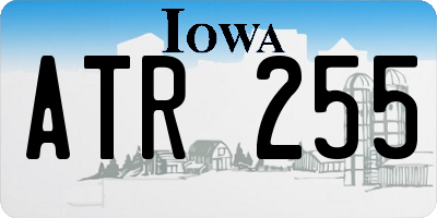 IA license plate ATR255
