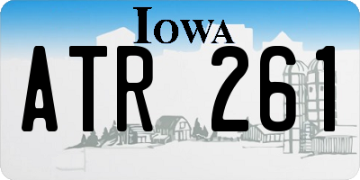 IA license plate ATR261