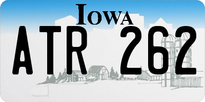 IA license plate ATR262