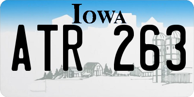 IA license plate ATR263