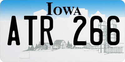 IA license plate ATR266