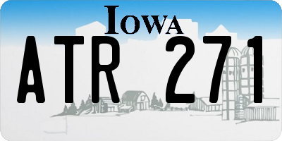 IA license plate ATR271