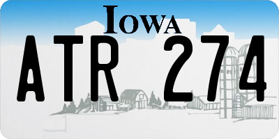 IA license plate ATR274