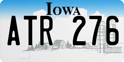 IA license plate ATR276