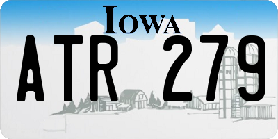 IA license plate ATR279