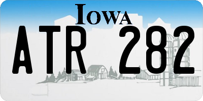 IA license plate ATR282