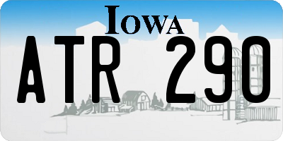 IA license plate ATR290
