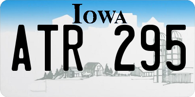 IA license plate ATR295