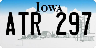 IA license plate ATR297