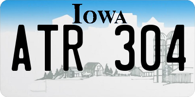 IA license plate ATR304