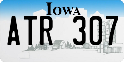 IA license plate ATR307