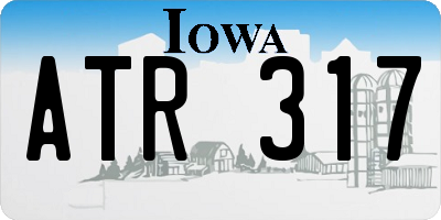 IA license plate ATR317