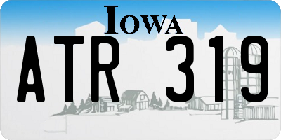 IA license plate ATR319