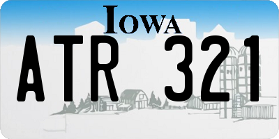 IA license plate ATR321