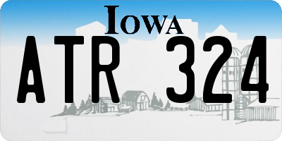 IA license plate ATR324