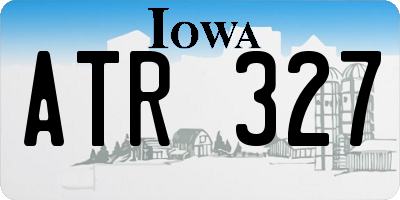 IA license plate ATR327