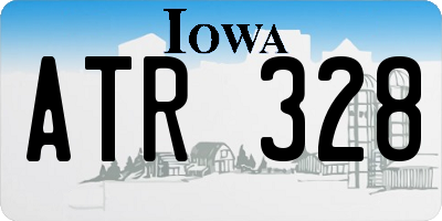 IA license plate ATR328
