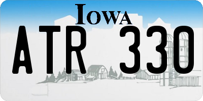 IA license plate ATR330