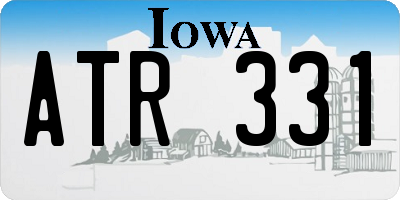 IA license plate ATR331